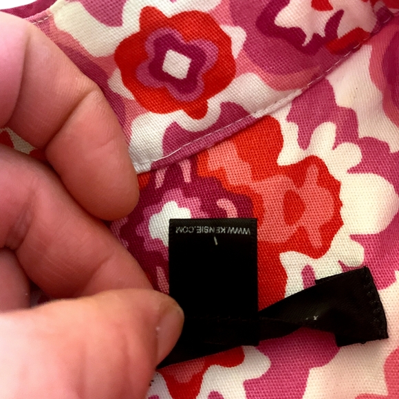 Kensie Dress MandarinbCollar Sleeveless Stretch Cotton Sheath A-line, Size 8 - Picture 10 of 12